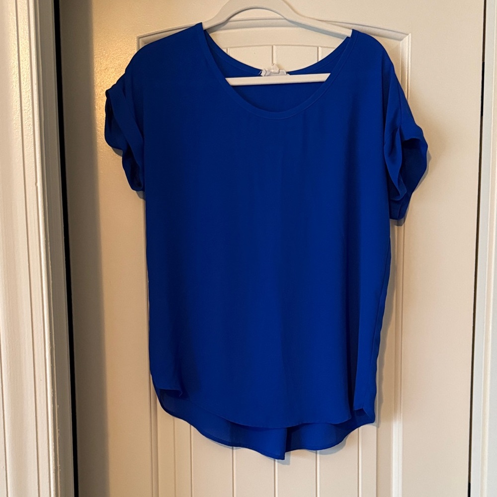 Pleione Women's Short-Sleeve Tunic in Royal Blue